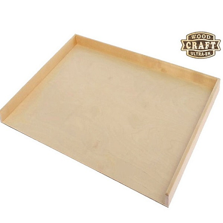 Доска разделочная дерев. (фанера) 500х380х6мм с бортиком "пирожковая" арт.уф18181(Екатеринбург) *1/5