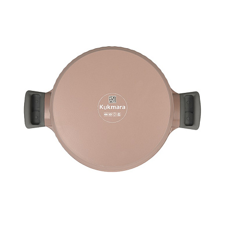 Кастрюля алюмин. антипригарная "Kukmara" "Stella" Cappuccino 4,2л Стекл.кр. кск42а *1/3