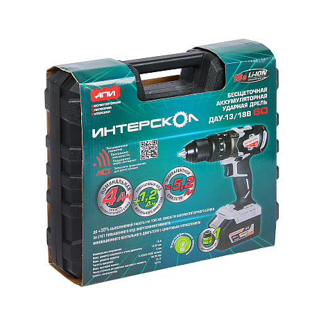 Дрель-шуруповерт 21В 2скор.0-400/0-1550об/мин 30Нм 1.5Ач 2аккум LI-ION OBS 21DC SET FAVOURITE *1/10