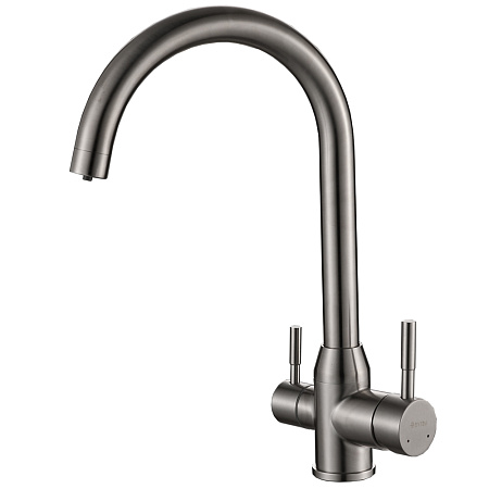 Смеситель для кухни DEVIDA высокий излив, матовый (+ питьевая вода) DVS1508-20T *1/10