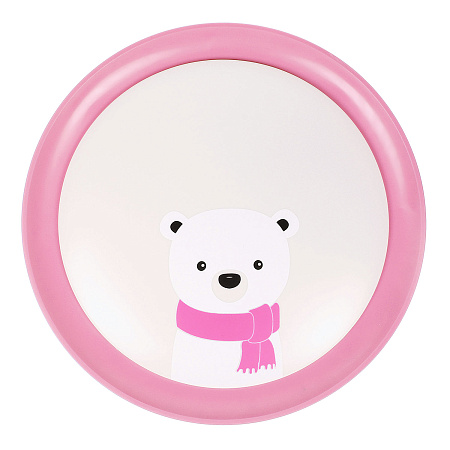 Светильник светодиодный акриловый 400мм 48W 6016P/24W*2 pink 3 реж., пульт  VERNER LIGHTING *1/10