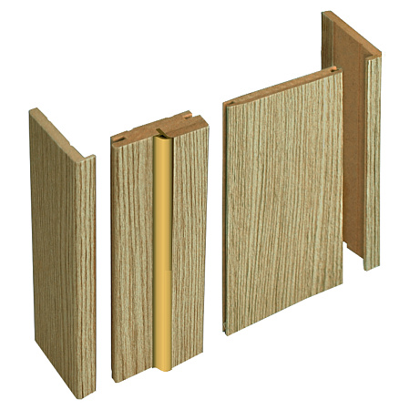 Брус доборный МДФ телескопический Лиственница КАПУЧИНО 100*2070мм BROZEX-WOOD *5
