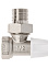 Клапан радиаторный запорный угловой 1/2"(Ø15) М/П CTM CARAVL12 *1/25