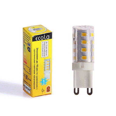 Лампа светодиодная капсульная 3,0W-220V G9 2.7K теплый Ecola 50x16 G9RW30ELC *10/100