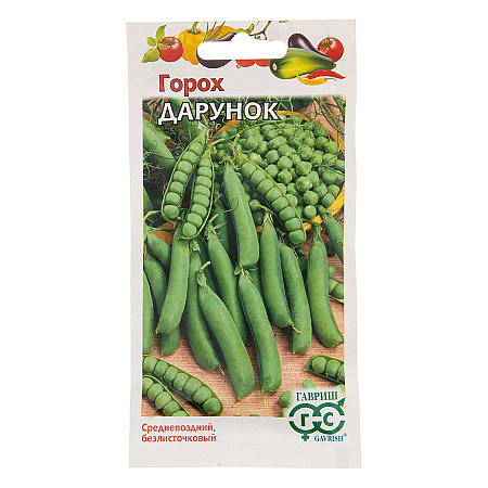 Семена Горох Дарунок безлисточковый 10 гр Гавриш*10/200
