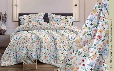 Постельное белье Евро-М бязь Орхидея Флоранс 9, наволочки 70*70см - 2шт *1