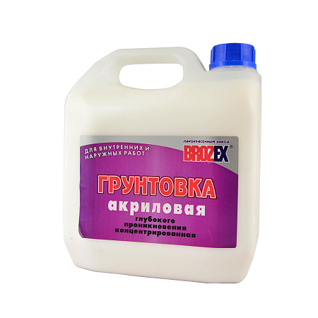 Грунтовка акриловая для внутренних и наружных работ 10кг BROZEX глуб. проник. концентрат 1:2  *1/60