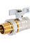 Кран шаровый 3/4" (Ø20) М/П бабочка с американкой СТМ (СТАНДАРТ) CWAFM034 (аналог ЗФ783) *1/15/90