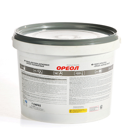 Эмаль акриловая для пола красно-коричневая полуматовая 2,3 кг Ореол *1/4/216