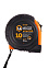 Рулетка 10м х25мм резино-пластик.корпус стальная лента фиксатор магнит арт.Ультра10М-25ММ ЦИ*1/12/48
