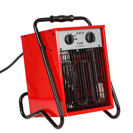 Пушка тепловая электрическая  6кВт 600м3/ч S-60м2 ТЭН квадратная 380В TP-60S (U) ОАЗИС *1