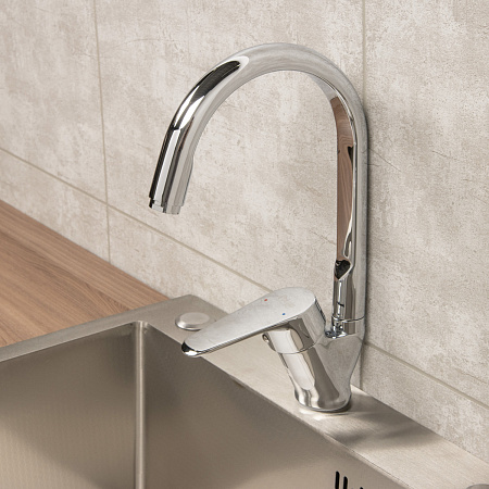 Смеситель для кухни Potato P5109 высокий излив *1/10