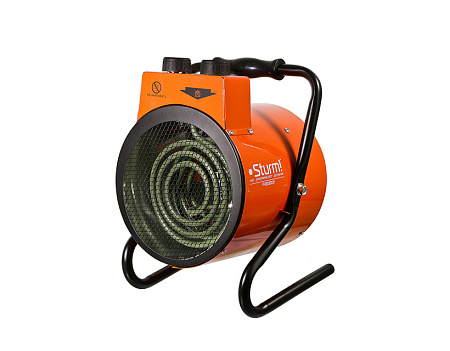 Пушка тепловая электрическая  3кВт 185м3/ч S-40м2 ТЭН круглая 220В FH3033CR STURM *1