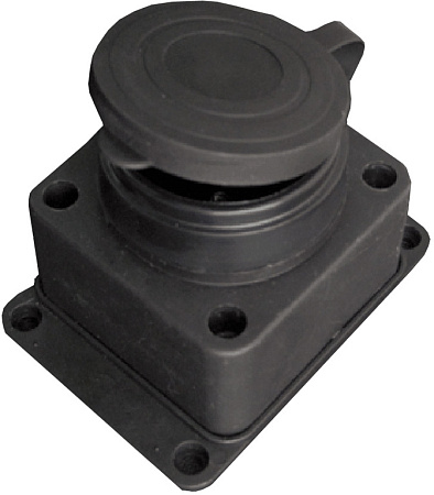 Розетка КАУЧУК с заглушкой 2P+PE 16А 250В TDM SQ0612-0003   *1/12/120