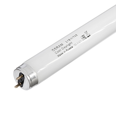 Лампа люминесцентная 18W G13 6,5К Т8 600мм OSRAM (765) *25