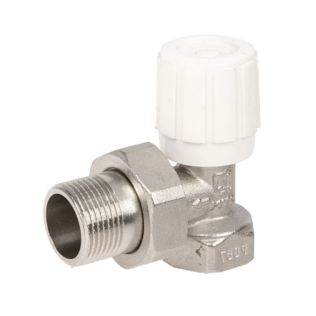 Клапан радиаторный регулирующий угловой 3/4"(Ø15) М/П CTM CARAVH34 *1/3