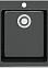 Мойка из искусственного камня квадратная черная глянцевая Линди Z8Q4 (500х425х195) *1
