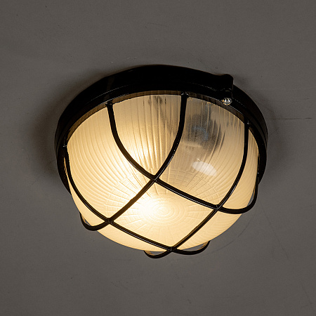 Светильник накладной 60Вт круг с реш. черный НПБ1302 TDM SQ0303-0033 *1/12