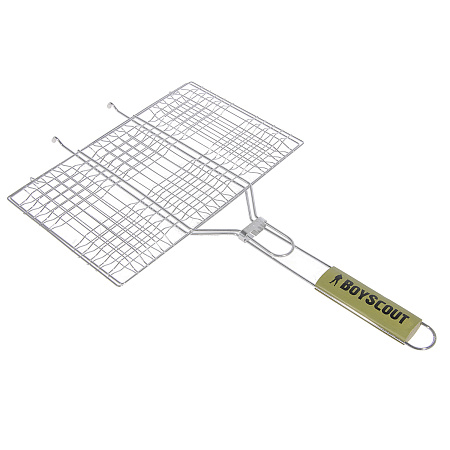 Решетка для "барбекю" BOYSCOUT" 54 (+5)*33*22*2,5см 61313  веер в ПОДАРОК *1/12