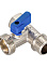 Кран для бытовой техники 1/2"(Ø15)х3/4"(Ø20)х1/2"(Ø15) М/П/П  шаровой CTM аналогДШ906 CA3N1234 *1/10