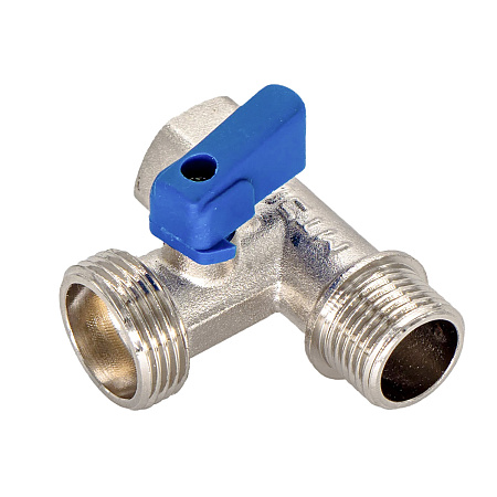 Кран для бытовой техники 1/2"(Ø15)х3/4"(Ø20)х1/2"(Ø15) М/П/П  шаровой CTM аналогДШ906 CA3N1234 *1/10