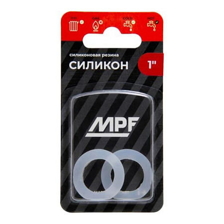 Прокладка 1" силикон(белая) MPF (2 шт) MP *10/150