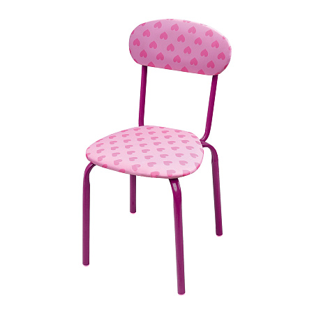 Стульчик детский с мягк. сид. выс.34см, каркас- металл.труба СТУ6 ("Ника" Ижевск) *1/4