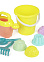Набор Детский д/песка пластм. №5 (Ведерко,лейка,лопатка,грабли,4формочки) М2110 *1/12