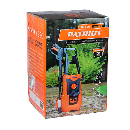 Мойка высокого давления 1900Вт 420л/ч 120 бар шланг 6м самовсасывающая GT520 Imperial PATRIOT *1