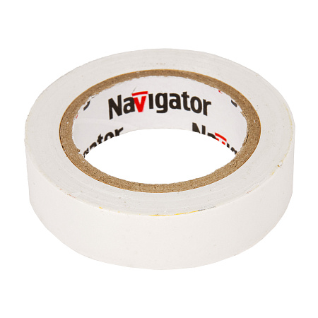 Изолента ПВХ 15мм х 10м БЕЛАЯ Navigator 71228 *10/300