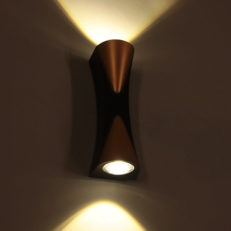 Светильник настенный (спот) B212 BK+GD  10W черный  VERNER LIGHTING *1/50