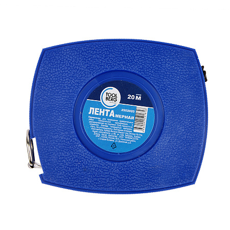 Рулетка 20м геодезическая пластик. корпус стальная лента арт.2502020 T4P *1/10/50