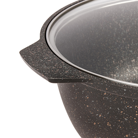 Кастрюля алюмин. антипригарная "Kukmara" "Granit ultra" original "жаровня" 4,0л Ст.кр. жго41а *1/4