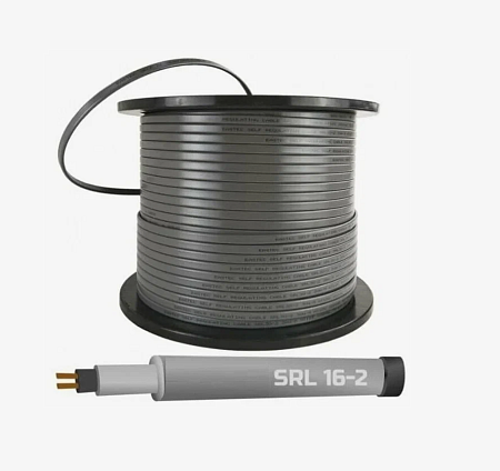 Кабель саморегулирующийся греющий монтаж на трубу SRL16-2 (100 п.м.) бухта *100
