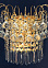Бра B0108/3W   Брызги   3*60W E27 (h=250, w=140, l=280)  VERNER LIGHTING *1