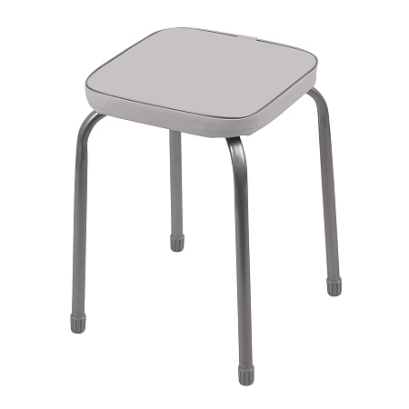 Табурет с мягким квадр.сидением, металл.опоры с dтруб 22мм "Фабрик3" цвета: "микс" ТФ03 "Ника" *10