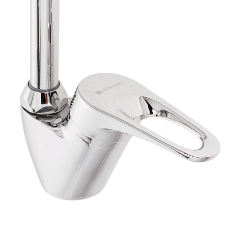Смеситель для кухни GROSS AQUA Base 3205258С-В01 высокий излив, поворотный *1/10