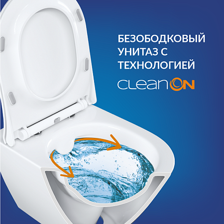 Инсталляция CITY CO(унитаз, кр.slimDP+инст LINK PRO, кн.ESTETICA пластик белый с рамой)Cersanit*1/6