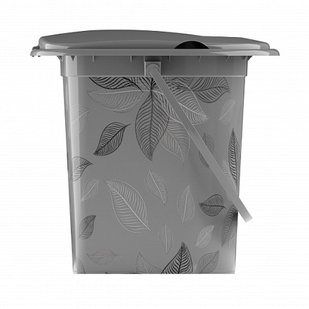 Ведро пластм."туалет" 17л с рис. "Парма" М2330 (ЗПИ "Альтернатива") *5/10