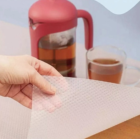 Коврик для полок, ящиков шкафа противоскользящий EVA шир.50см, дл.150см APS001 *1/10/80