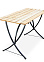 Стол деревянный на металл. каркасе "Дачный" 780х1200х620мм арт.792614478 "LAKSI" *1