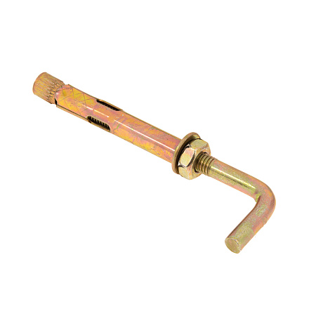 Анкерный болт 10х80 с Г-образным крюком (2шт) пакет  BROZEX  *10/100