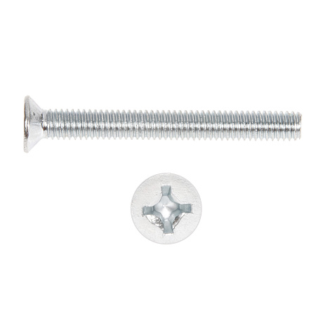 Винт с потайной головкой DIN965 4х35 (10шт) пакет  BROZEX  *10/100