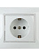 Розетка "Intro Plano" СП 1-мест. белый с/з 2P+E Schuko 16А-250В IP20 1-202-01 *10/200