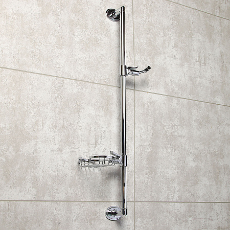 Стойка для душа с мыльницей Potato P9022 (метал.) *1/10