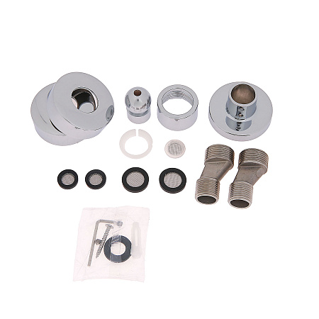 Смеситель д/ванны со стойкой для душа + ручной и тропический душ Stripe Milardo STRSB1FM06 *1