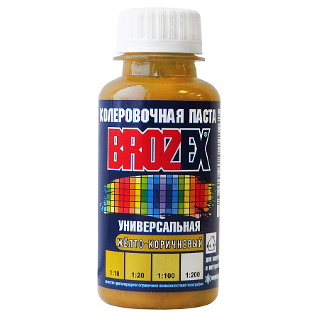 Колер паста желто-коричневый №03 0,1 л BROZEX *6/108