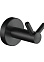 Крючок Accoona A12601-1 двойной (черный) *1/100