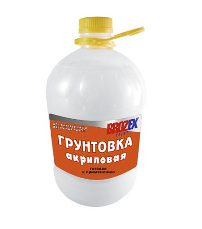 Грунтовка акриловая для внутренних и наружных работ 5кг BROZEX  *4/64