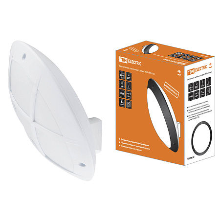 Светильник НБУ 05-60-008 "Мегас 2" белый с решеткой Е27 IP64 TDM  SQ0328-0307 *1/5